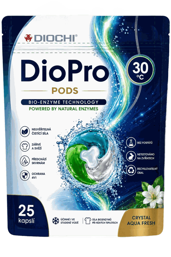 Sáček DioPro PODS Crystal Aqua Fresh, 25 kapslí, praní od 30 °C